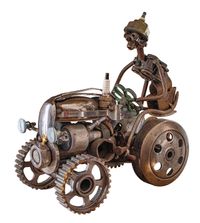 Traktor-Skulptur von Angelo Monitillo